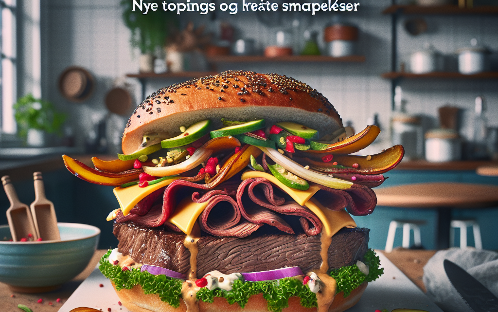 Sovsefri bøfsandwich: Nye toppings og kreative smagsoplevelser